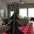 Modular metal Christmas tree, medium size steel holiday decor