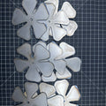 DIY metal rose kit, triple steel flower assembly pieces