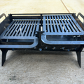 Collapsible steel fire pit, portable outdoor metal fire pit